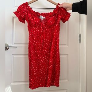 Princess polly red floral dress